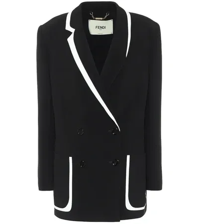 Fendi X Joshua Vides Double-breasted Blazer In Black