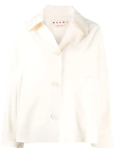 Marni Long-sleeve Shirt Jacket In Neutrals