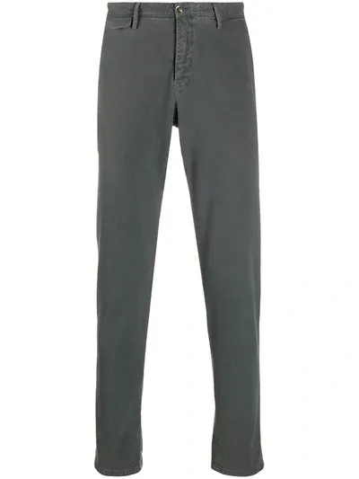 Pt01 Mid-rise Straight Leg Trousers In Grey