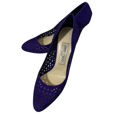 Pre-owned Jimmy Choo Heels In Purple