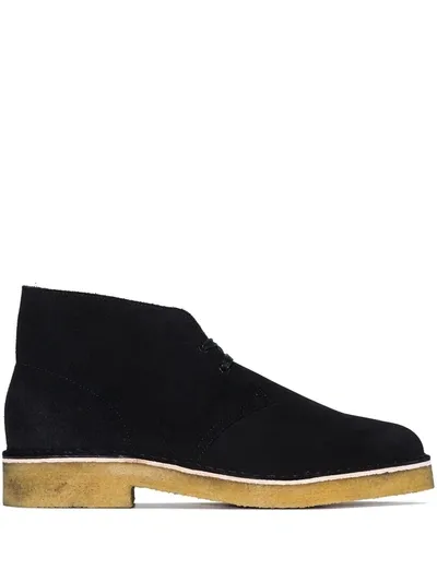 Clarks Originals Black Suede 221 Desert Boots In Schwarz