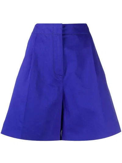 Marni A-line Bermuda Shorts In Blue