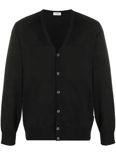 Z Zegna Fine Wool Cardigan In Black