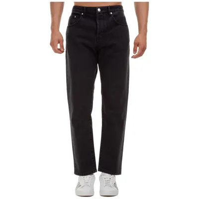 Kenzo Mid-rise Straight-leg Jeans In Black