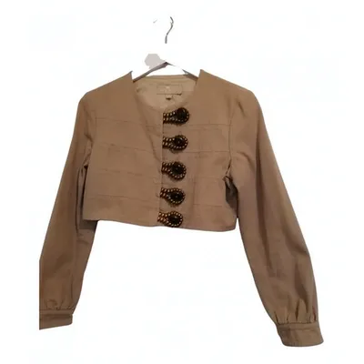 Pre-owned Etro Biker Jacket In Khaki