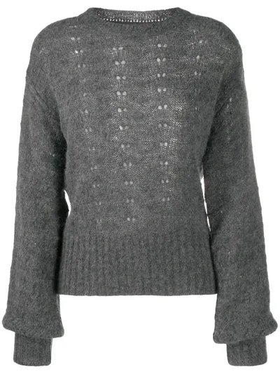 See By Chloé See By Chloe Open Knit Jumper In Grey