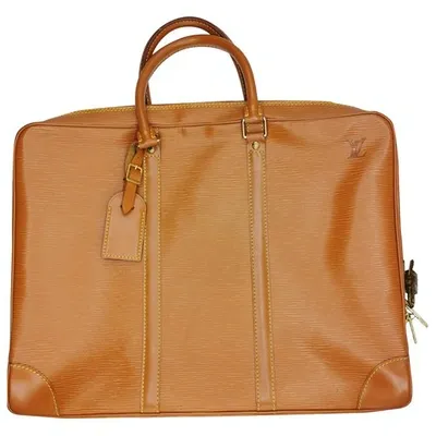 Pre-owned Louis Vuitton Leather Satchel In Camel