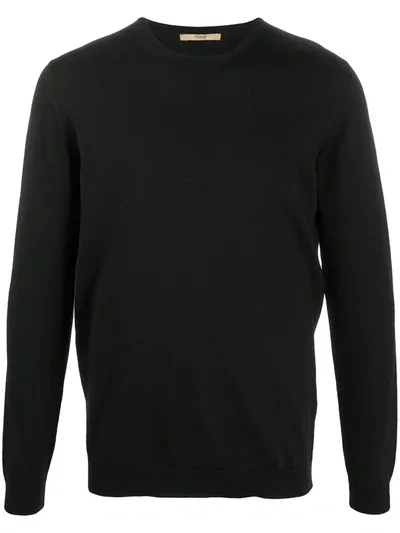 Nuur Long-sleeve Fitted Jumper In Black