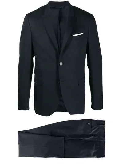 Neil Barrett Single-breasted Two-piece Suit In Dark Navy