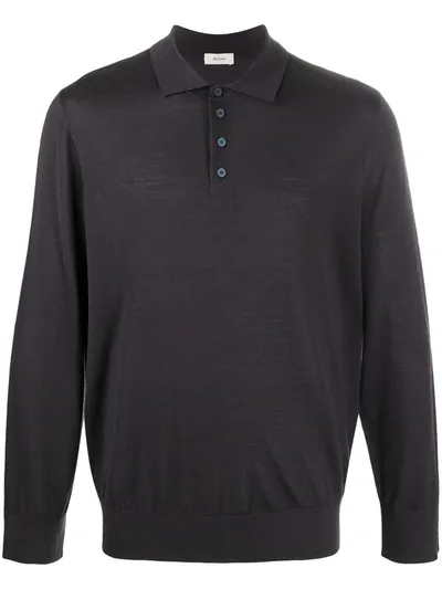 Z Zegna Fine Wool Polo Shirt In Grey