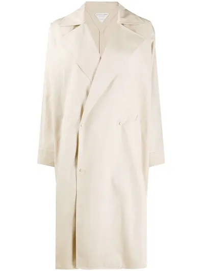 Bottega Veneta Oversized Raincoat In Neutrals