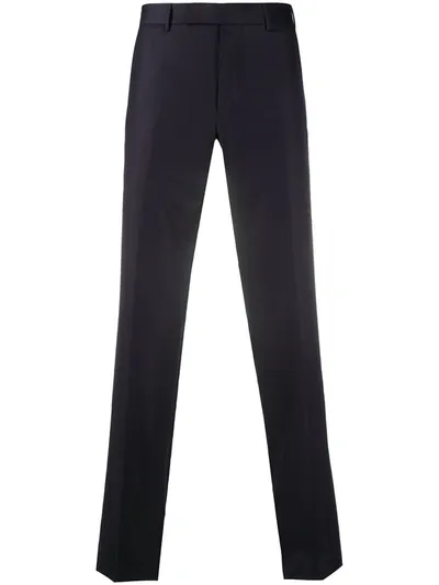 Ermenegildo Zegna Straight-leg Full-length Trousers In Blue