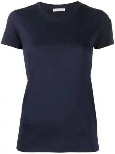 Moncler Logo Sleeve T-shirt In Blue