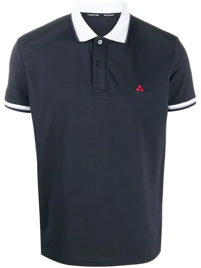 Peuterey Medinilla Tec Short-sleeved Polo Shirt Blue Polyester Man