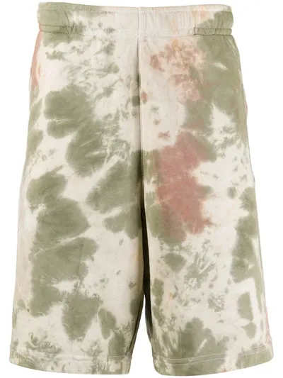 Nike Tie-dye Cotton Shorts In Neutrals