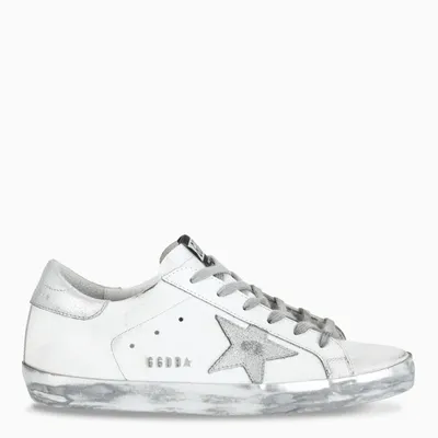 Golden Goose Superstar Sneakers In White Leather