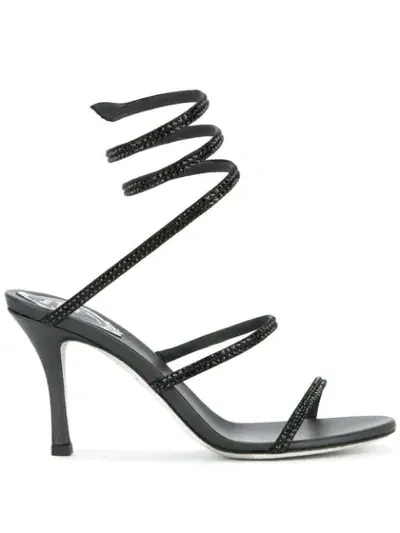 René Caovilla Cleo Sandals In Black