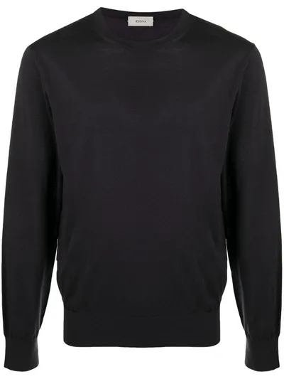 Z Zegna Long-sleeve Sweatshirt In Blue