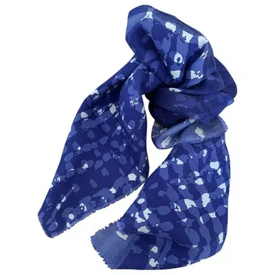 Pre-owned Dior Silk Neckerchief In Blue