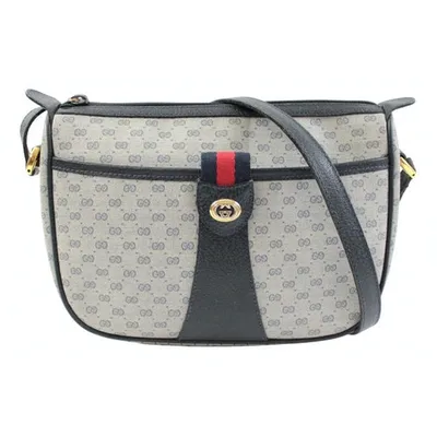 Pre-owned Gucci Ophidia Cloth Crossbody Bag In Grey