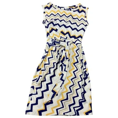 Pre-owned Diane Von Furstenberg Silk Mini Dress In Blue