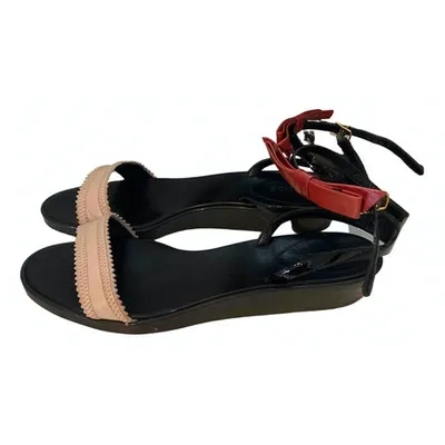 Pre-owned Chloé Leather Sandal In Black