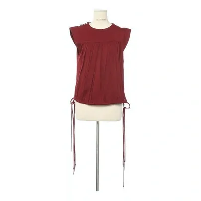 Pre-owned Isabel Marant Étoile Red Viscose Top