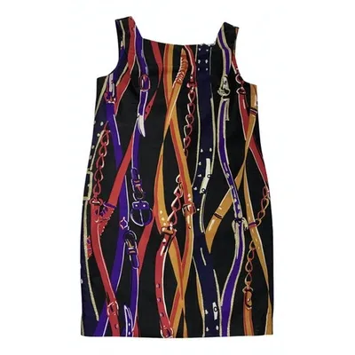 Pre-owned Escada Silk Mid-length Dress In Multicolour