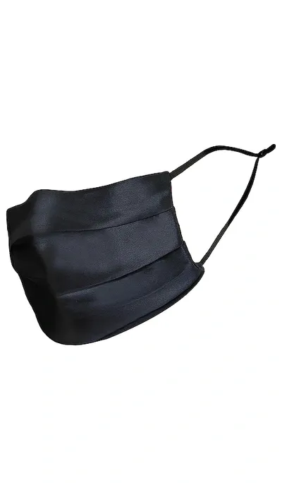 Slip Reusable Face Covering In Black