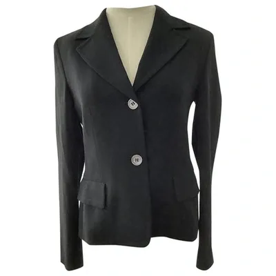 Pre-owned Max Mara Wool Blazer In Black