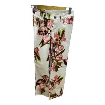 Pre-owned Roberto Cavalli Large Pants In Multicolour