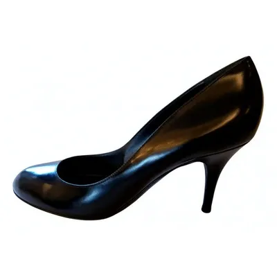 Pre-owned Sergio Rossi Leather Heels In Black