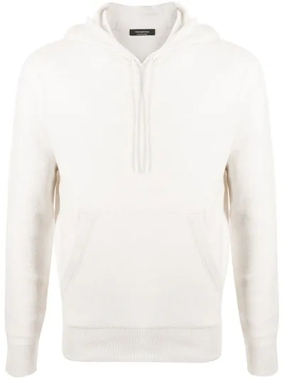 Ermenegildo Zegna Long-sleeve Hoodie In Neutrals