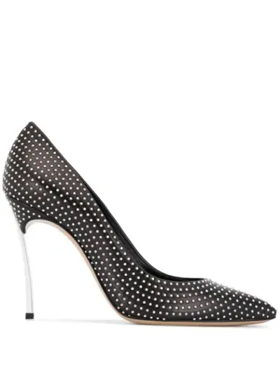 Casadei Blade Spiky Stiletto Pumps In Black