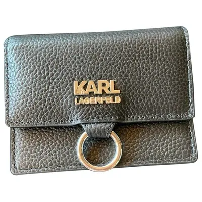 Pre-owned Karl Wallet In Black