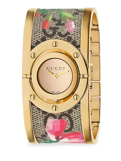 Gucci Twirl Blooms Bangle Watch