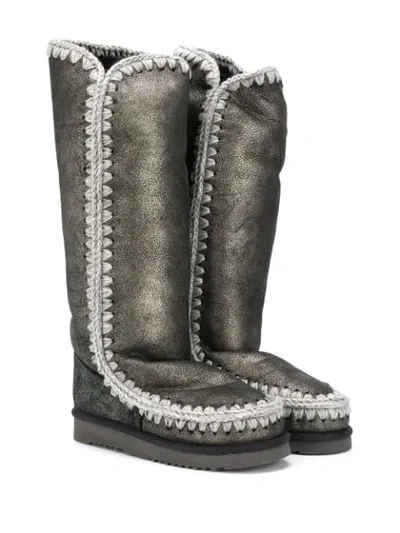 Mou Teen Knee-high Eskimo Boots In Grey