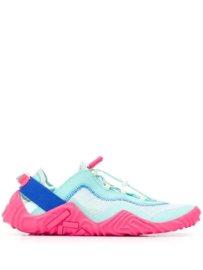 Kenzo Wave Sneakers In Aqua