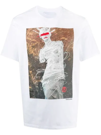 Neil Barrett Graphic Print T-shirt In White