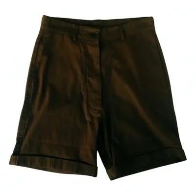 Pre-owned Erika Cavallini Brown Cotton Shorts