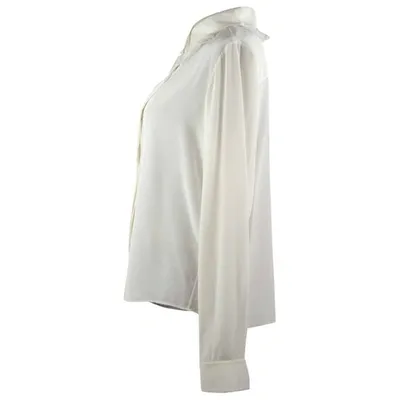 Pre-owned Chloé Silk Shirt In White