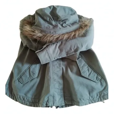 Pre-owned Comptoir Des Cotonniers Grey Cotton Coat