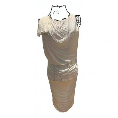 Pre-owned Giambattista Valli Mid-length Dress In White