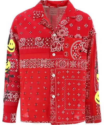 Readymade Paisley-print Long-sleeved Shirt In Red