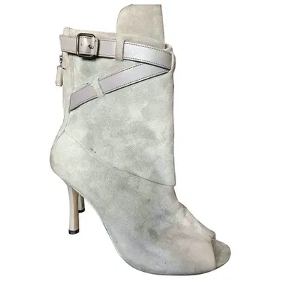 Pre-owned Calvin Klein Ankle Boots In Grey