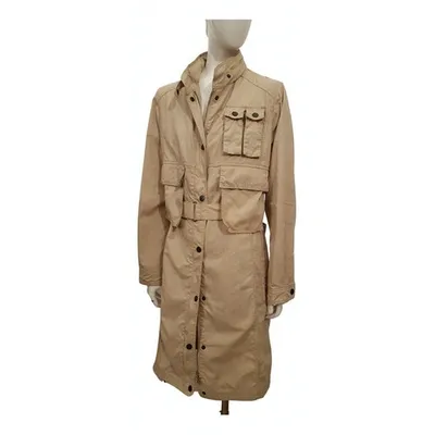 Pre-owned Max Mara Trench Coat In Beige