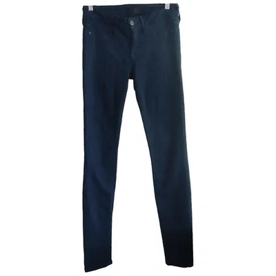 Pre-owned Vince Slim Jeans In Navy