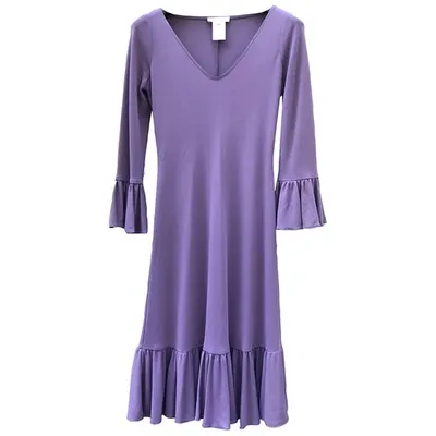 Pre-owned Celine Mid-length Dress In Purple