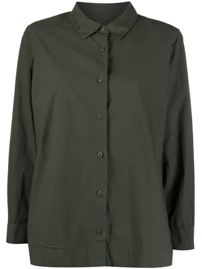 Casey Casey Khaki Button-down Shirt In Green