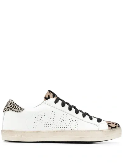 P448 John Low-top Sneakers In White/ Floral